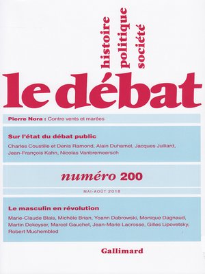 cover image of Le Débat N° 200 (Mai--août 2018)